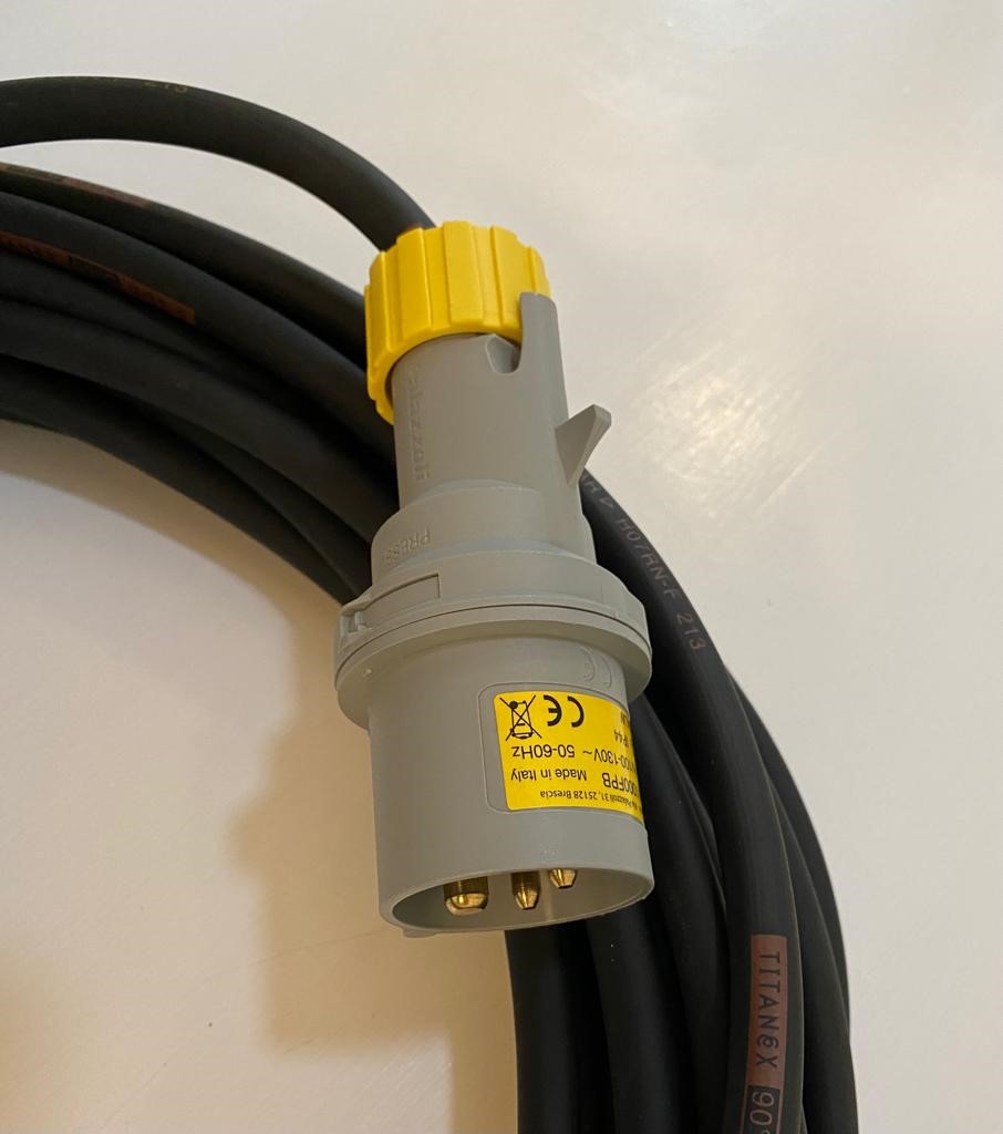 110v H07RN-F cable with Super 15 or Super 16 plug & transformer plug - Image 5